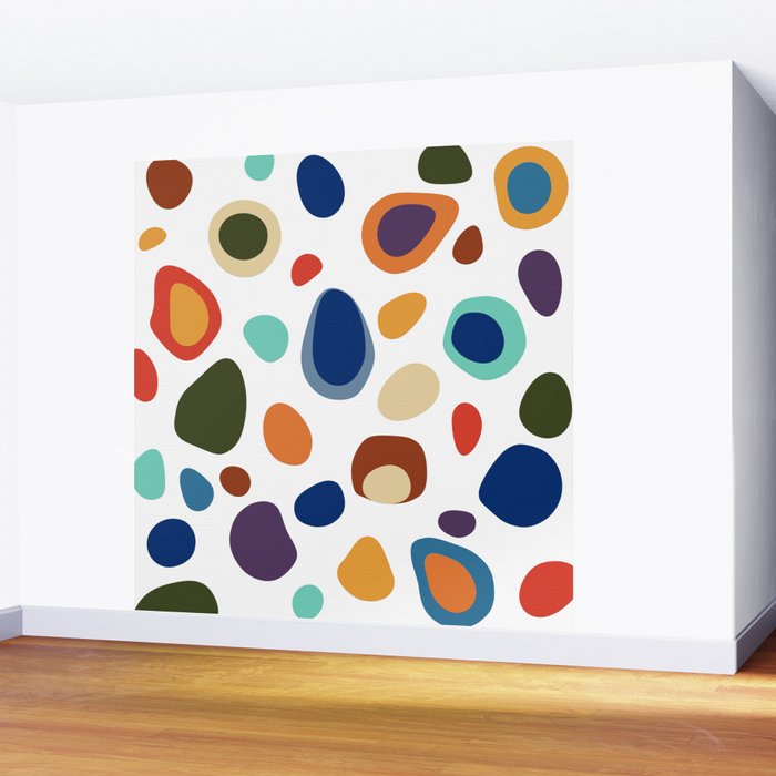 Terrazzo Abstract Pattern Wall Mural Gallery Image 2