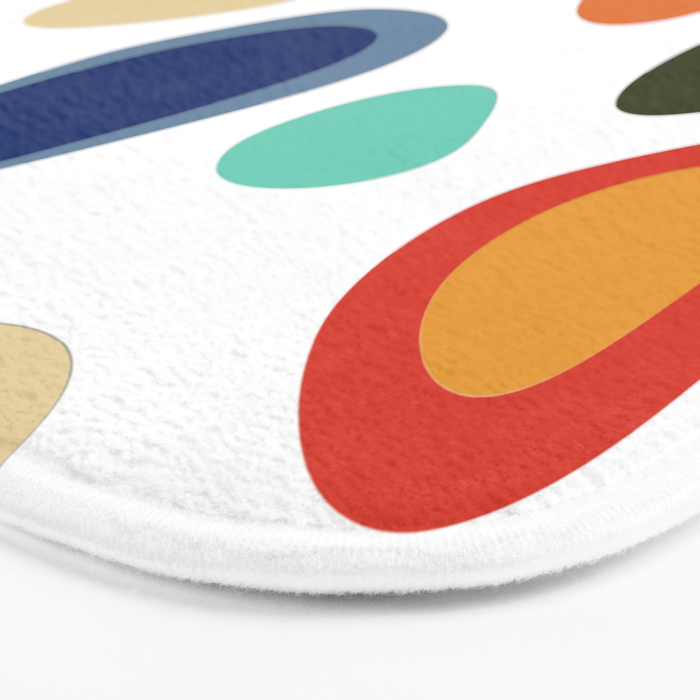 Terrazzo Abstract Pattern Bath Mat Gallery Image 3