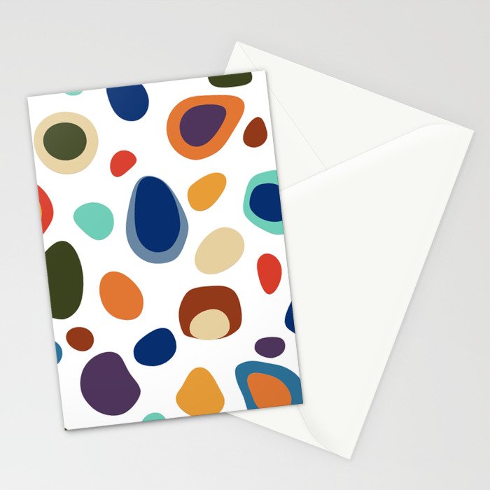 Terrazzo Abstract Pattern Stationery Card Gallery Image 2
