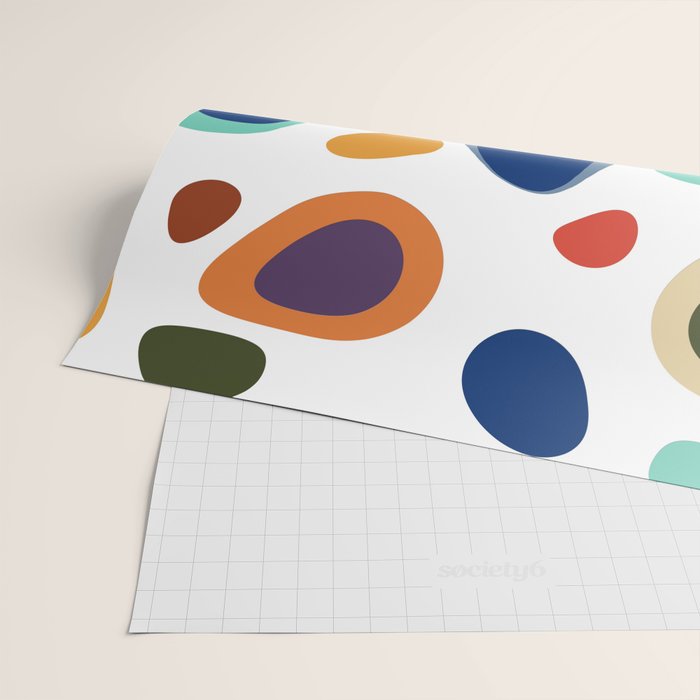 Terrazzo Abstract Pattern Wrapping Paper Gallery Image 2