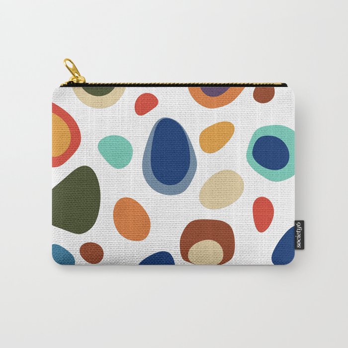 Terrazzo Abstract Pattern Carry All Pouch Gallery Image 1