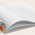 Bauhaus Mid Century Abstract Shapes black and orange  Notebook Gallery Image 2