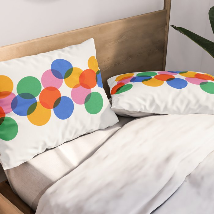 Bauhaus Circle Study Pillow Sham Gallery Image 2
