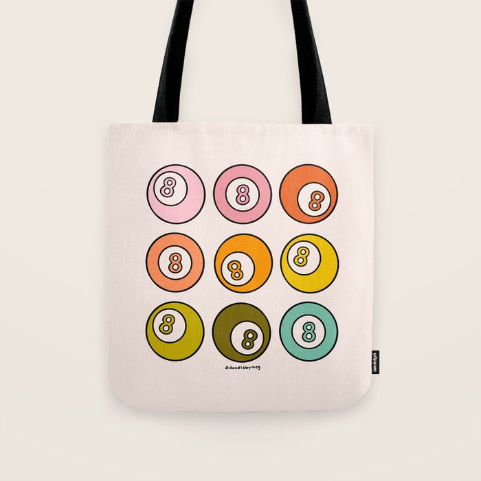Rainbow Eight Ball Tote Bag Gallery Image 1