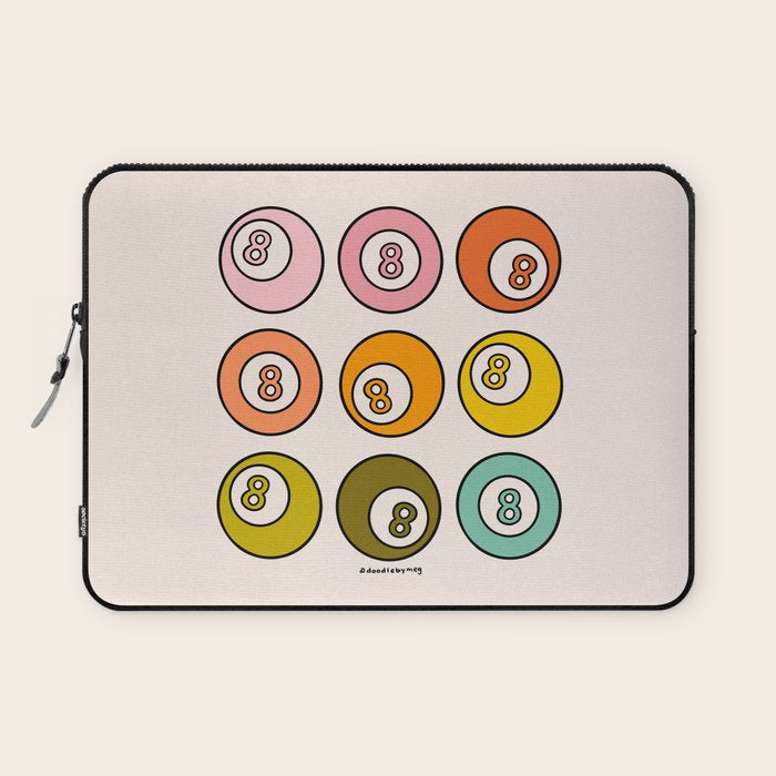Rainbow Eight Ball Laptop Sleeve Gallery Image 1
