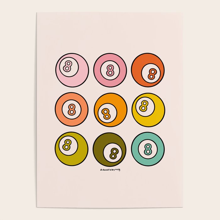 Rainbow Eight Ball Poster Gallery Image 4