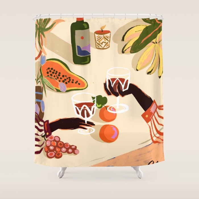 Cheers to You Shower Curtain Gallery Image 1