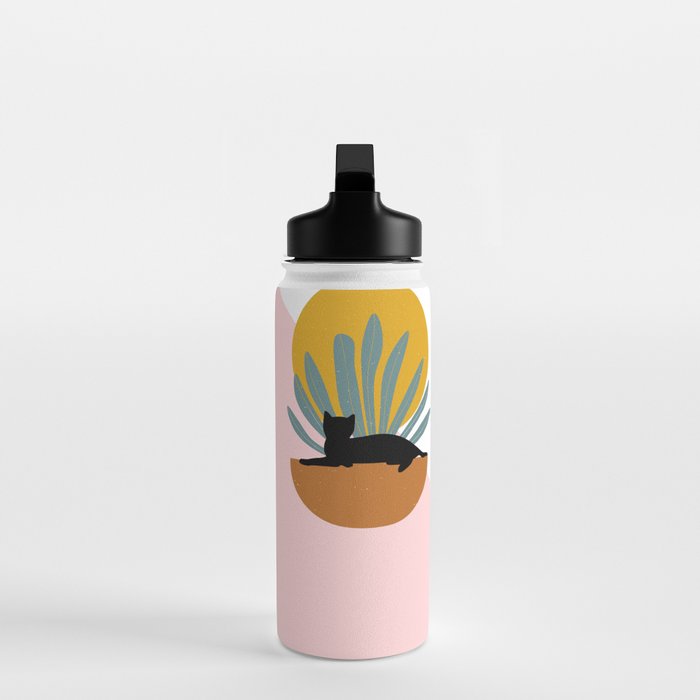The Cat and The Sun III Water Bottle Gallery Image 3