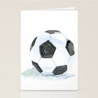 Soccer Ball Watercolor Stationery Card Gallery Image 2