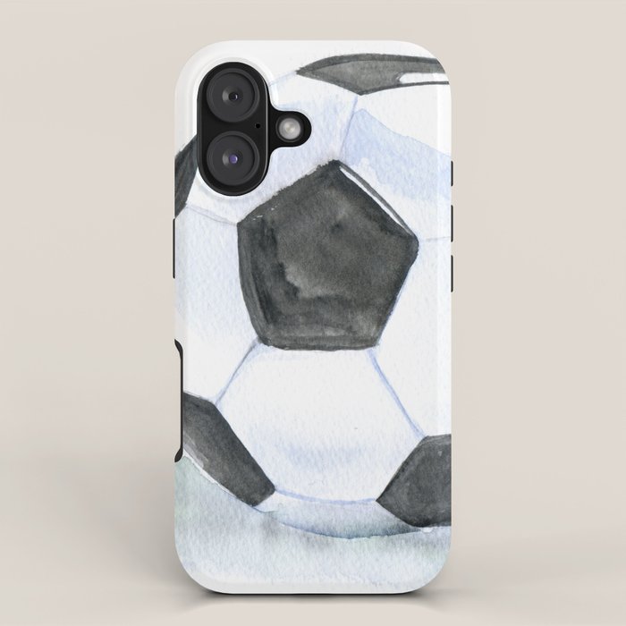 Soccer Ball Watercolor iPhone Case Gallery Image 1