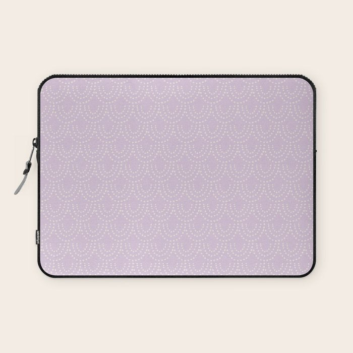 Dotted Scallop - Wisteria Laptop Sleeve Gallery Image 1