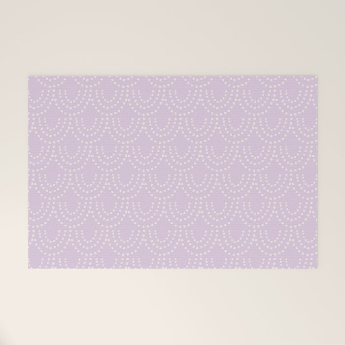 Dotted Scallop - Wisteria Welcome Mat Gallery Image 1