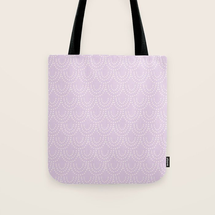 Dotted Scallop - Wisteria Tote Bag Gallery Image 1