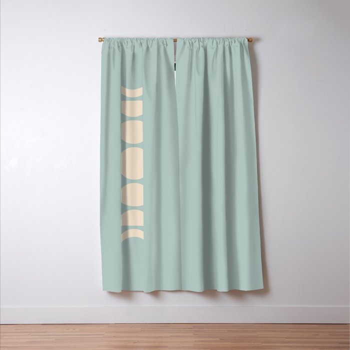Minimal Moon Phases IX Window Curtain Gallery Image 3