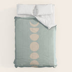 Minimal Moon Phases IX Comforter Gallery Image 6