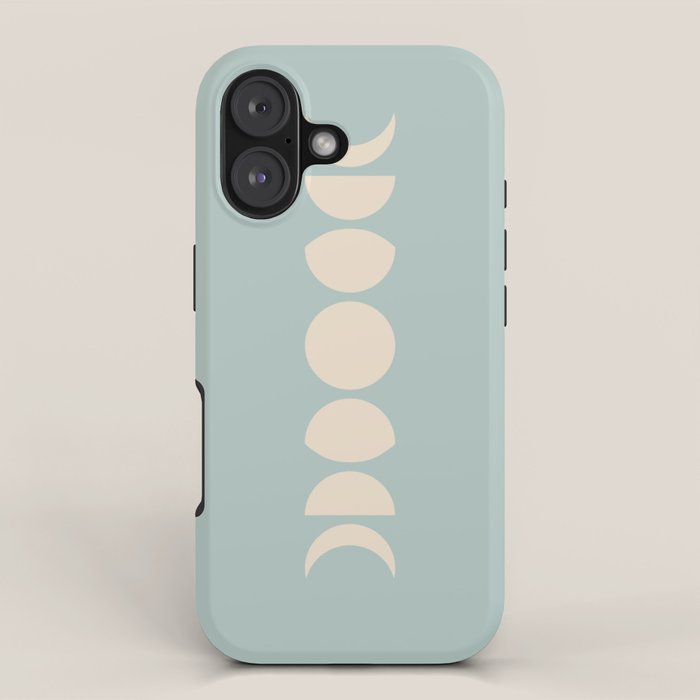 Minimal Moon Phases IX iPhone Case Gallery Image 1