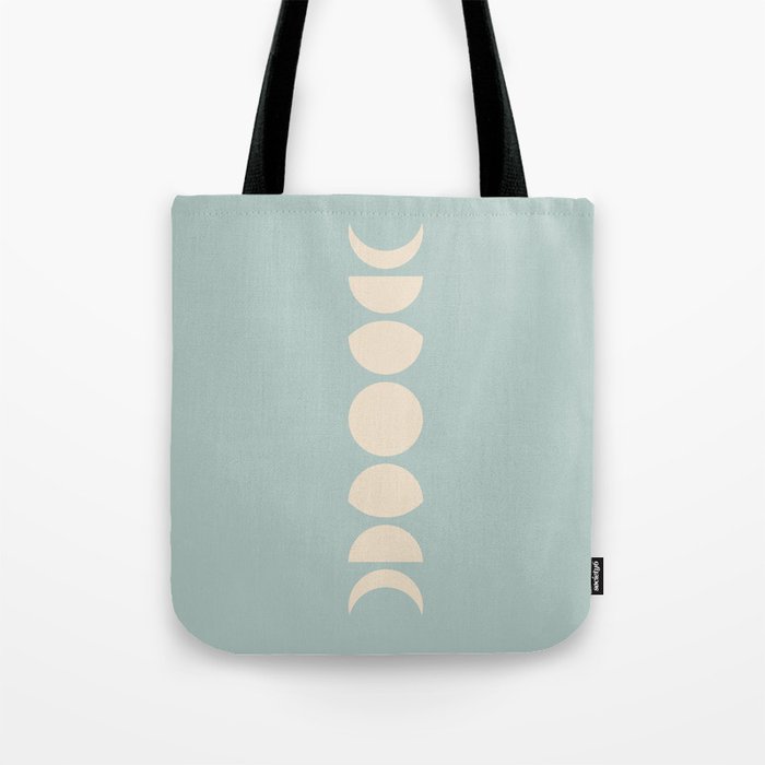 Minimal Moon Phases IX Tote Bag Gallery Image 1