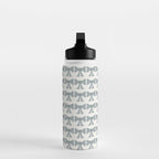 Vintage Bows XII Blue Sage Water Bottle Gallery Image 3