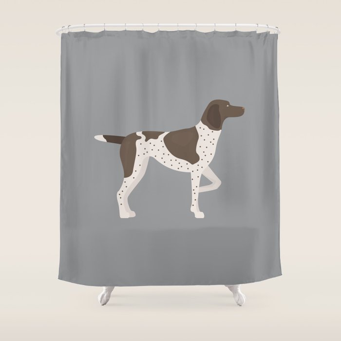 German Shorthaired Pointer Shower Curtain Gallery Image 1