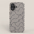SWIRL Coal and Cream iPhone Case Gallery Image 1