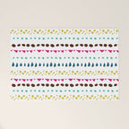 Modern colorful pink orange polka dots stripes patterns Welcome Mat Gallery Image 1