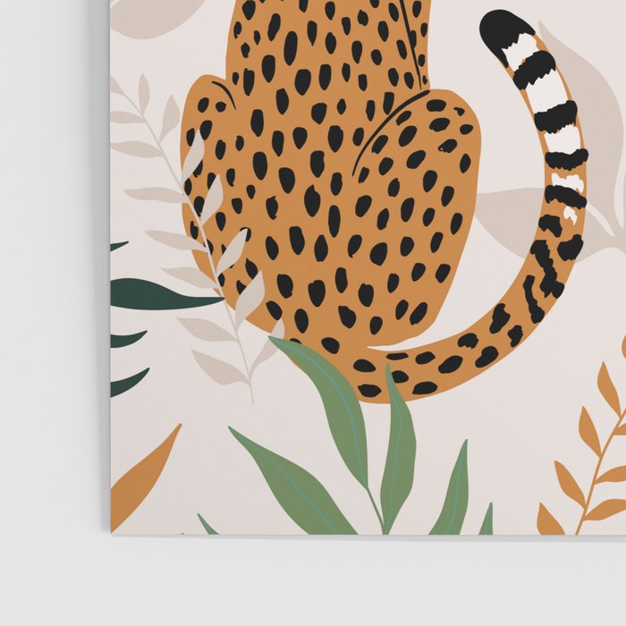 Spring Cheetah Pattern I - Green and Yellow Poster Gallery Image 3