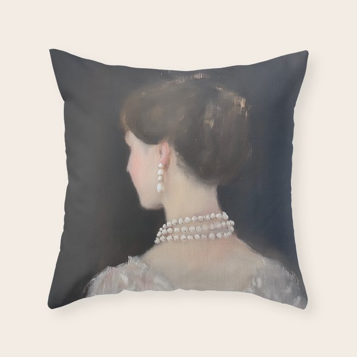 Elegance in Soft Focus Throw Pillow Gallery Image 6
