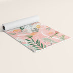 Abstract painting of flowers and plants Yoga Mat Gallery Image 2