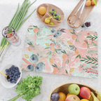 Abstract painting of flowers and plants Cutting Board Gallery Image 2