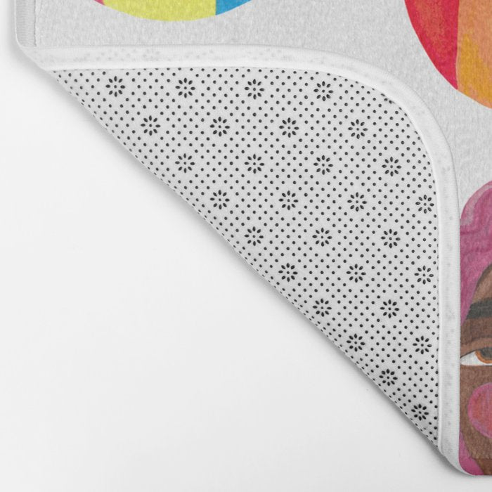 Gay pride rainbow gender flags beard men Bath Mat Gallery Image 2