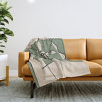 Abstract Faces 8 Throw Blanket Gallery Image 1