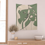 Abstract Faces 8 Wall Tapestry Gallery Image 2