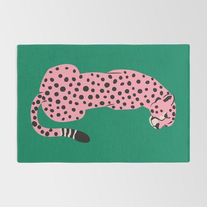 The Stare: Pink Cheetah Edition Rug Gallery Image 2