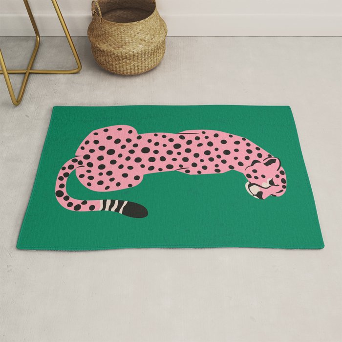 The Stare: Pink Cheetah Edition Rug Gallery Image 1