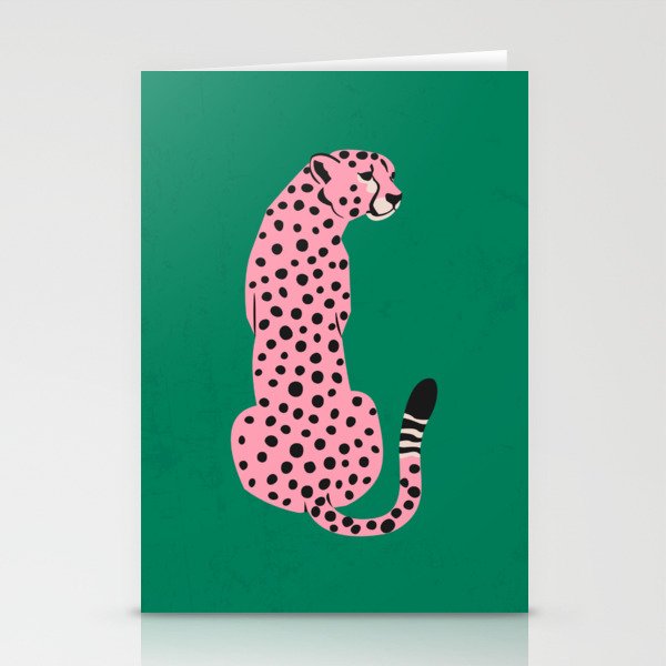 The Stare: Pink Cheetah Edition Stationery Card Gallery Image 2