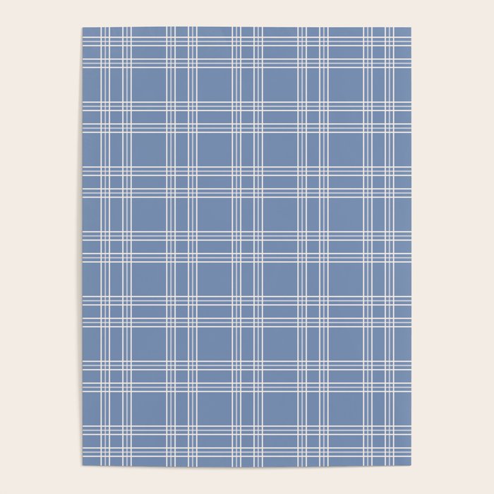 Blue Gingham Poster Gallery Image 1