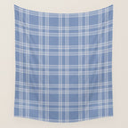 Blue Gingham Wall Tapestry Gallery Image 4