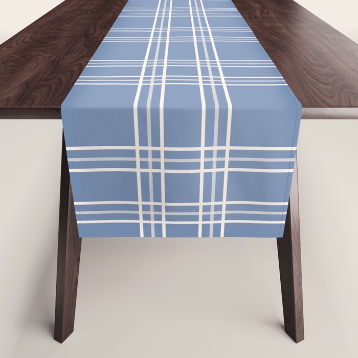 Blue Gingham Table Runner Gallery Image 1