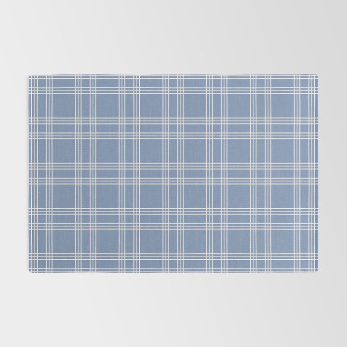 Blue Gingham Rug Gallery Image 2