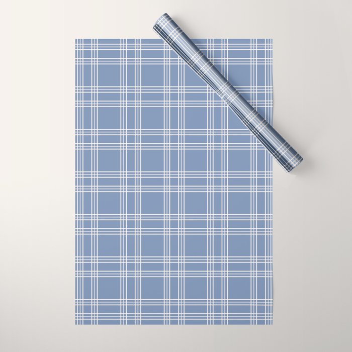 Blue Gingham Wrapping Paper Gallery Image 1