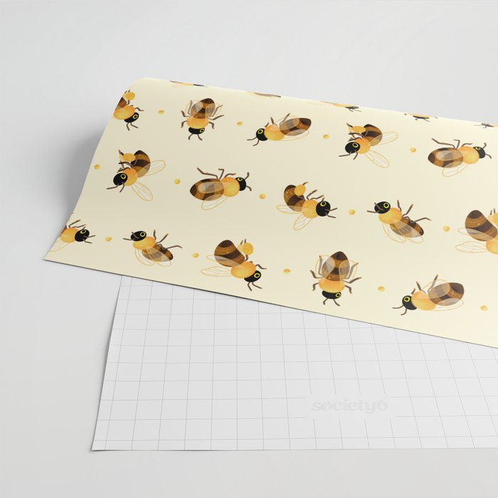 Honey bees Wrapping Paper Gallery Image 2