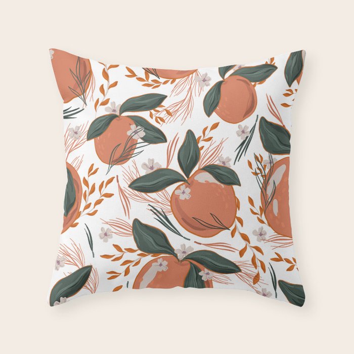 Feeling Peachy Throw Pillow Gallery Image 6