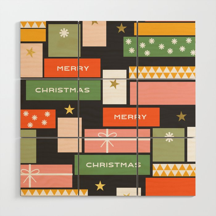 Christmas presents Wood Wall Art Gallery Image 1