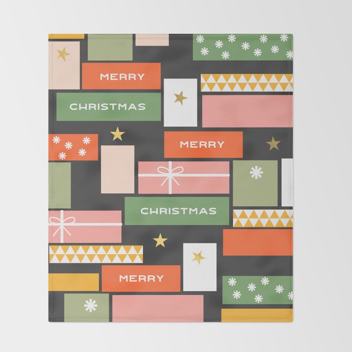 Christmas presents Throw Blanket Gallery Image 2