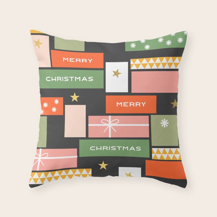 Christmas presents Throw Pillow Gallery Image 6