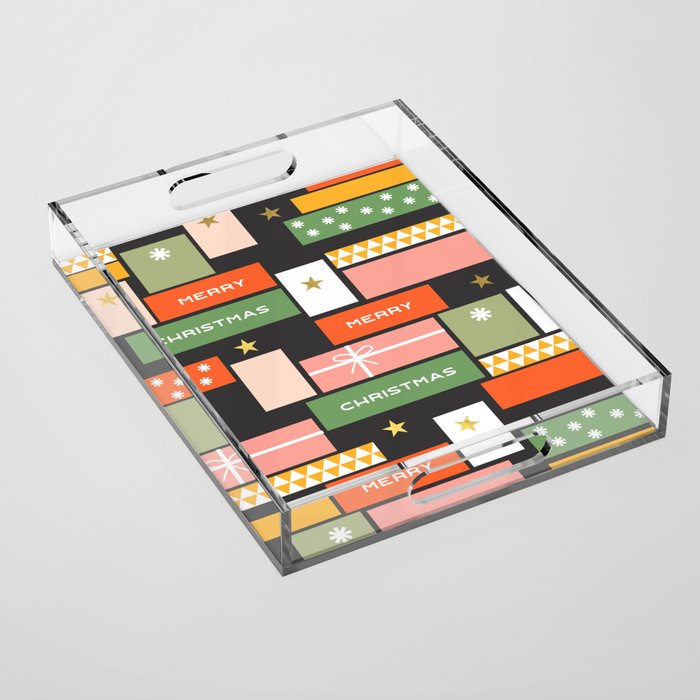 Christmas presents Acrylic Tray Gallery Image 1