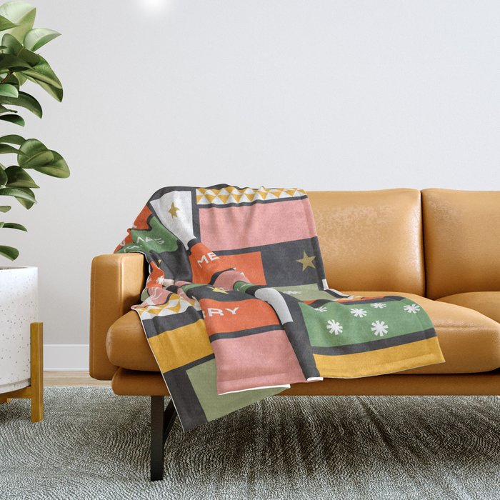 Christmas presents Throw Blanket Gallery Image 1