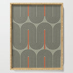 Retro Pattern Lines Serving Tray Gallery Image 1