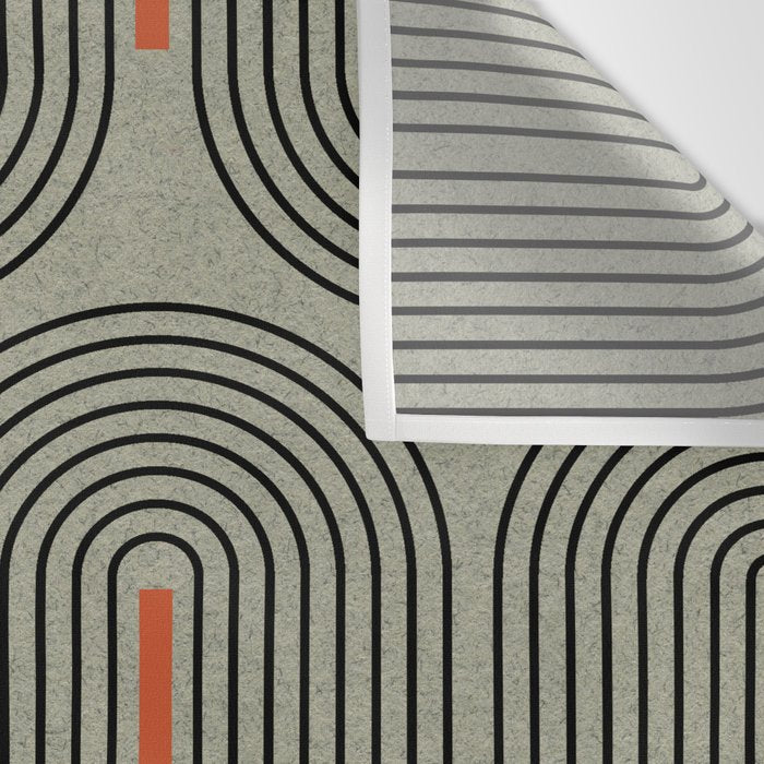 Retro Pattern Lines Wall Tapestry Gallery Image 3