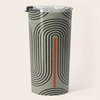 Retro Pattern Lines Travel Mug Gallery Image 3
